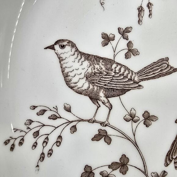 Vintage Wedgwood Williamsburg Aviary Soup Bowl 8" Birds England Commmemorative - Picture 4 of 10